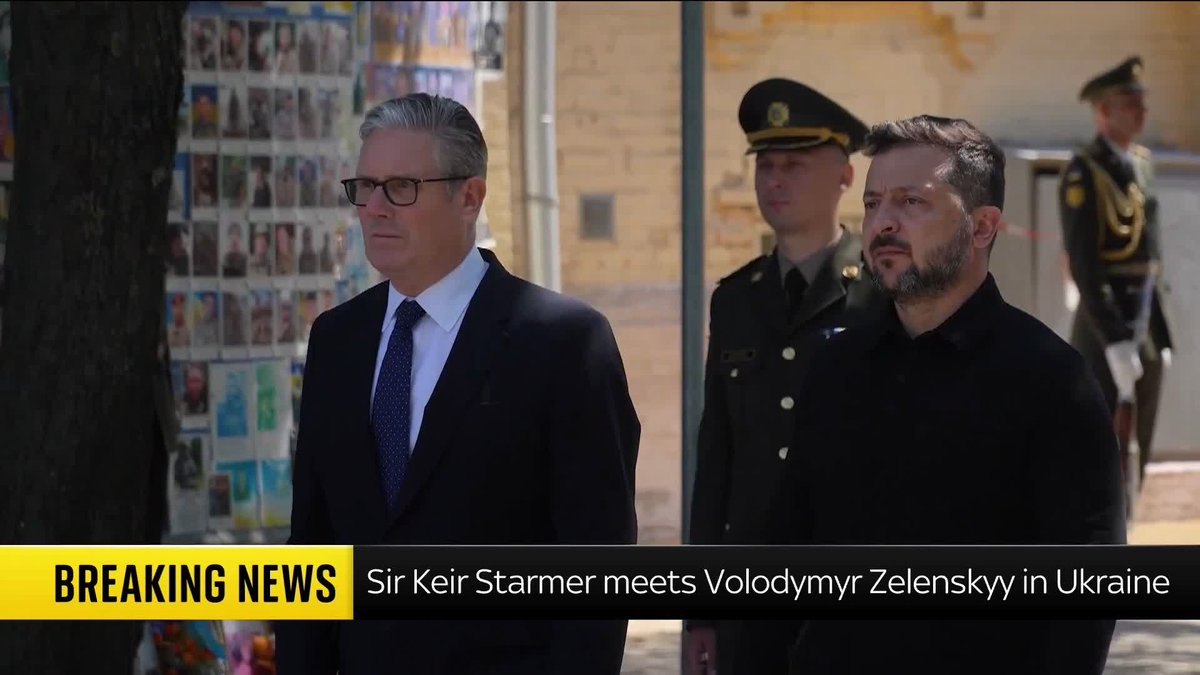 BREAKING: Sir Keir Starmer has met Ukraine's Volodymyr Zelenskyy in Kyiv during his last foreign visit as prime minister. Read the latest:
