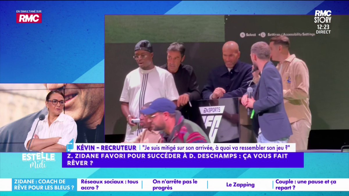 ⚽ Zidane favori pour succéder à Deschamps 📞 Kevin : "Certes, il a 3 Ligue des champions mais au Real, il hérite de l'équipe d'Ancelotti avec de sacrés noms ! Est-ce qu'il y a vraiment eu une patte Zidane sur cette équipe ? Pas sûr ! Est-ce qu'on a envie de le voir échouer ?"