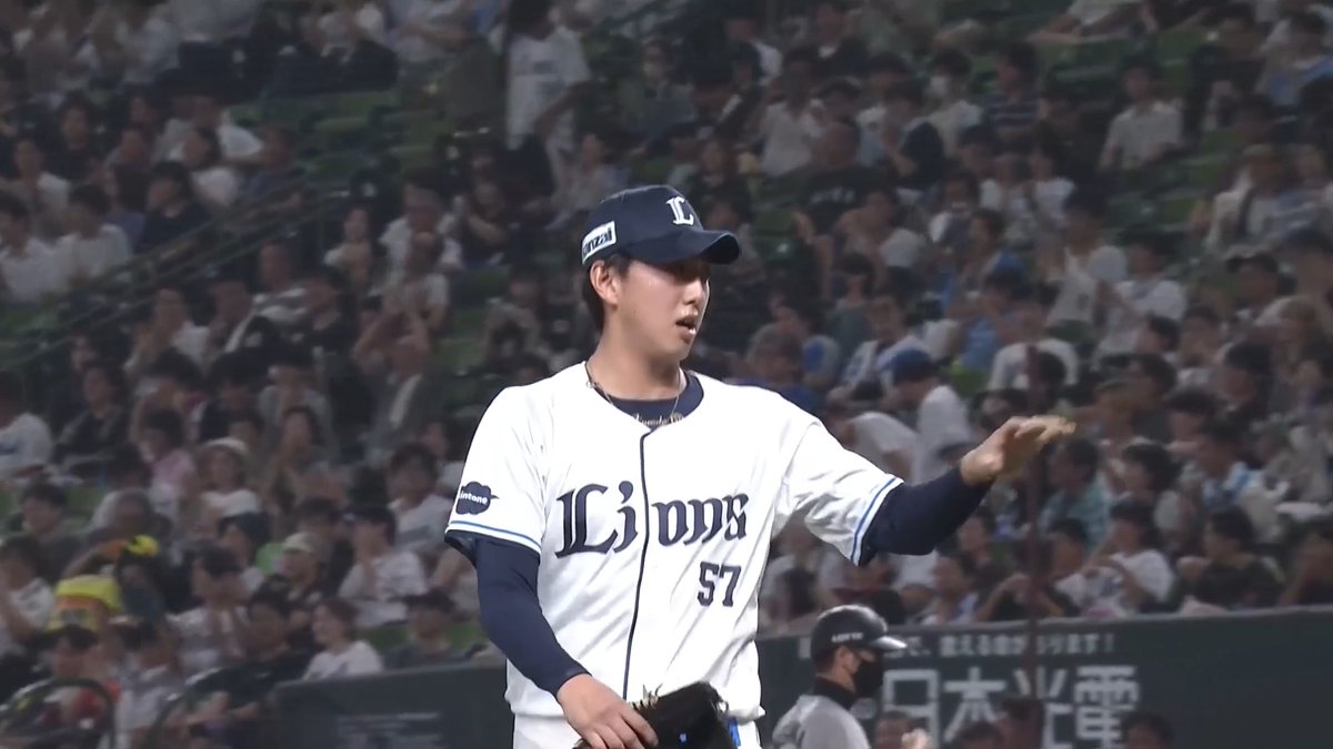 #黒田将矢 投手が好リリーフ！ ノーアウトから安定感のある投球で、ピンチを切り抜けます！ #seibulions #打破 #圧倒的至近距離