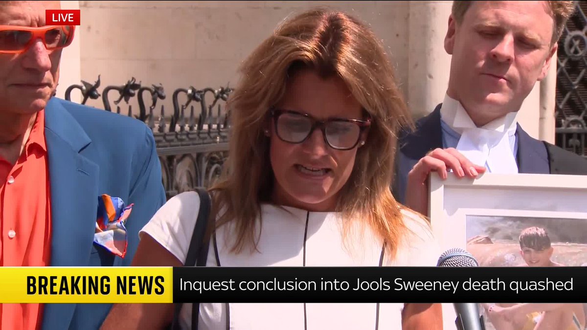 'No parent should have to bury their child because dangerous content was allowed to reach them' The mother of Jools Sweeney, who believes her son died after an online challenge went wrong, has reacted to the decision that a new inquest into his death will take place after an original conclusion was quashed.