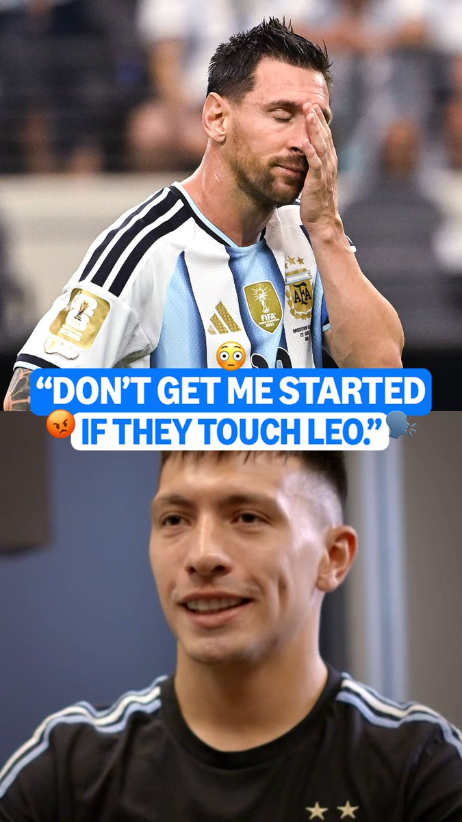 "Don't get me started if they touch Leo" 👀 Argentina players will defend their captain to the end 🇦🇷⚔️