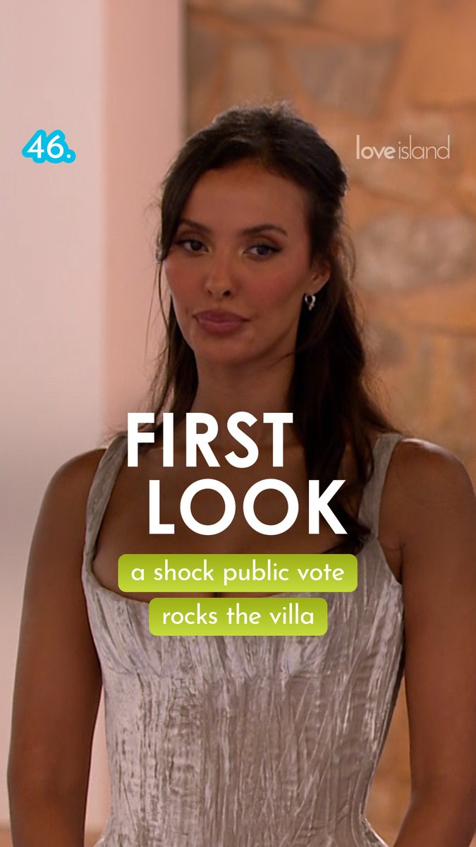 First Look: Maya Jama breaks the news of the public vote… but who’s safe, who’s at risk of being Dumped and who’s about to have their world turned upside down? 😬 #LoveIsland