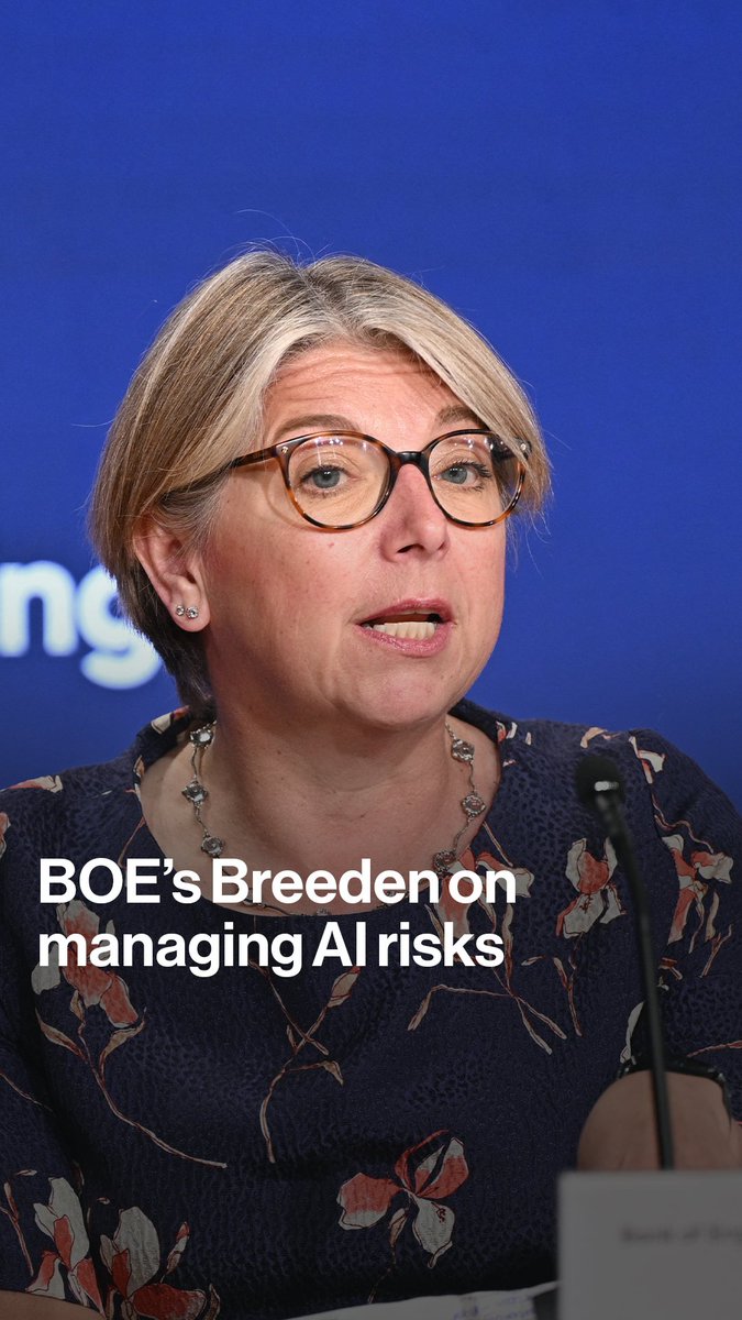 "We expect AI will be the next general-purpose technology to drive growth around the world." Deputy Governor Sarah Breeden says the Bank of England is focussed on the debt needed to finance AI infrastructure, telling Francine Lacqua the path to repay it remains uncertain