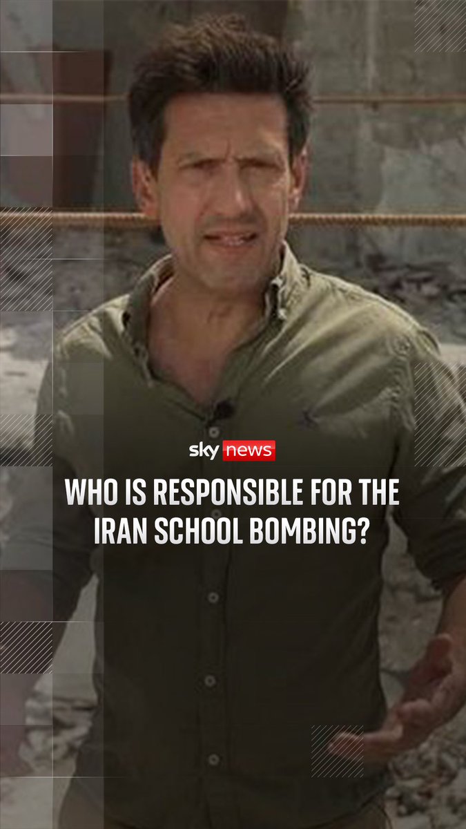 On the first day of the war in Iran, a primary school in the remote town of Minab was bombed. 156 people died, including 120 pupils and 26 of their teachers Sky's Dominic Waghorn was the first journalist from a major western organisation to go there 🎥Watch the full documentary from 5pm on the Sky News YouTube channel and at 9pm on Sky News and Sky Documentaries