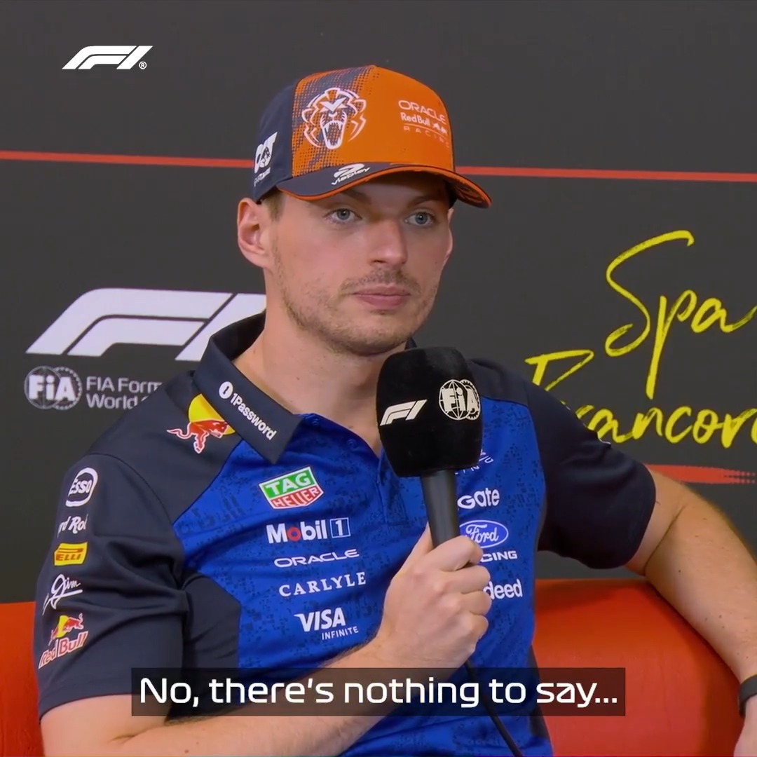 Short and sweet 😃 Max answers questions about his future #F1 #BelgianGP