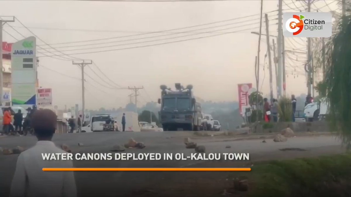 Water cannons deployed in Ol Kalou