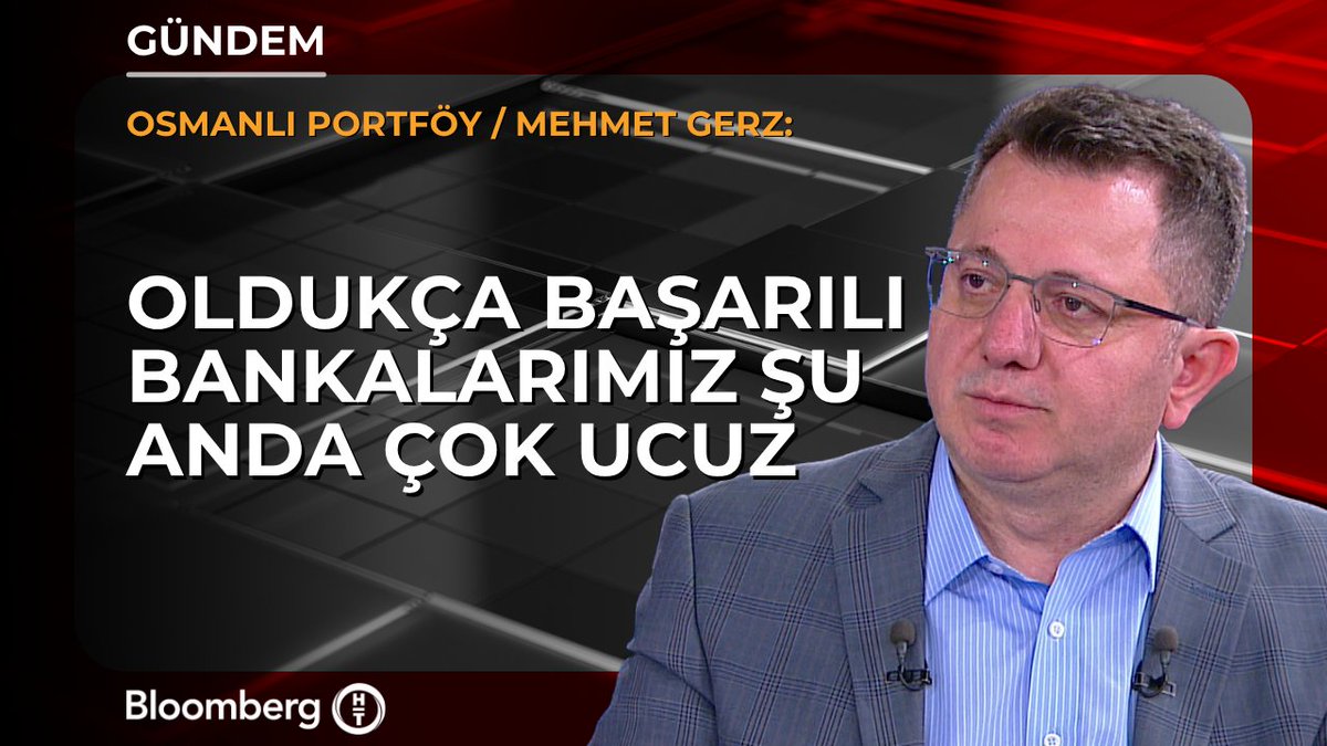 Osmanlı Portföy / Mehmet Gerz: 📍Oldukça başarılı bankalarımız şu anda çok ucuz