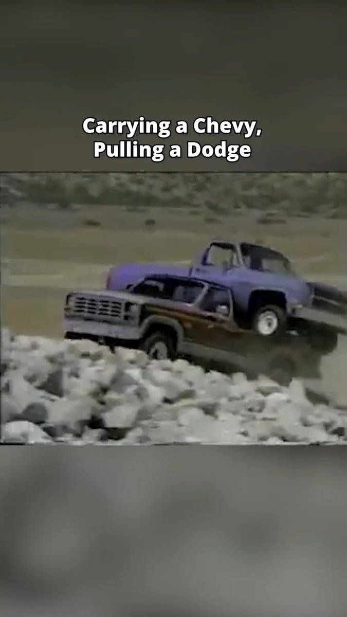 Carrying a Chevy, Pulling a Dodge! Ford is putting the competition on its back, literally 📼 via YT / IDIDieselJohn