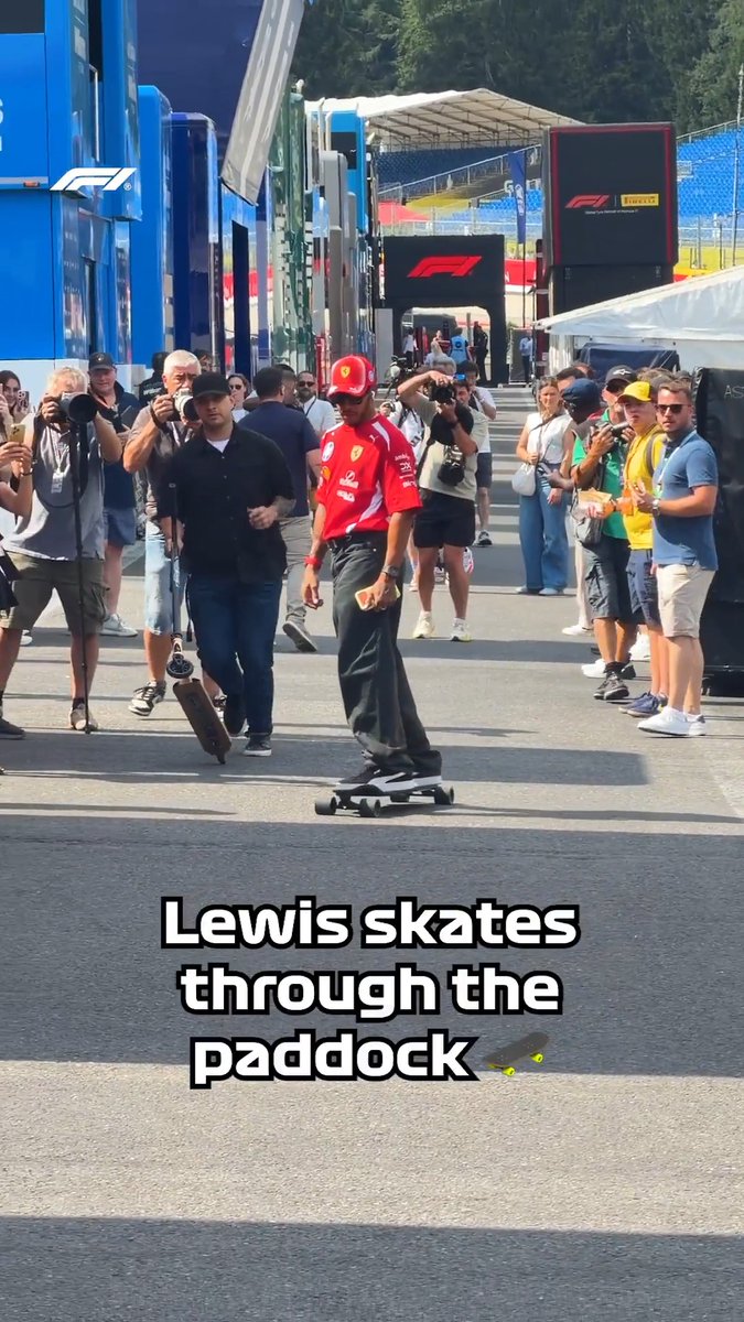 Lewis rollin' into the weekend 👌 #F1 #BelgianGP