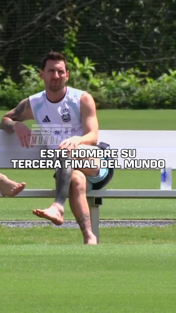 Relájese, capitán. En 3 días, Messi jugará la tercera final del Mundo de su carrera 🐐 🎬 #ESPNMundial 📺 Mirá los mejores partidos de la #FIFAWorldCup por ESPN, en el Plan Premium de #DisneyPlus