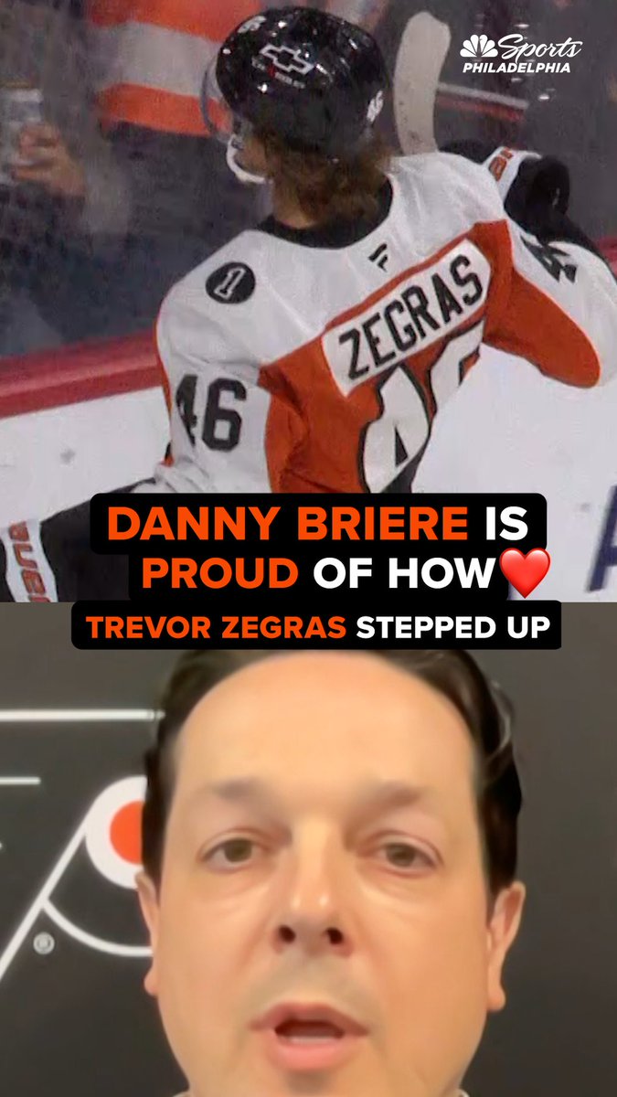 "I want to be in Philly, I love it here, I want to stay." Danny Briere talks about Trevor Zegras' negotiations in restricted free agency.