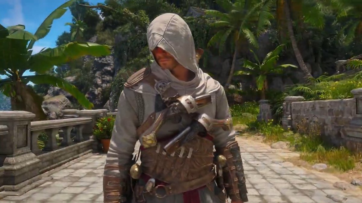 The Altaïr Legacy Outfit is now finally available in 🏴☠️ Assassin's Creed Black Flag Resynced 🏴☠️! It is available for 3000 Keys in the Animus Hub Exchange page!