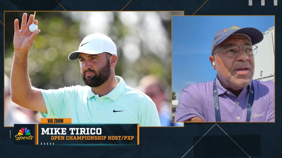 "When you're spoiled by best on the tour, best on the tour, second-best on the tour... a notch down is eye-opening. His stats are still really good, but one thing he hasn't done is hit the ball as close to the hole as he has the last 3 years." – MikeTirico on Scottie Scheffler
