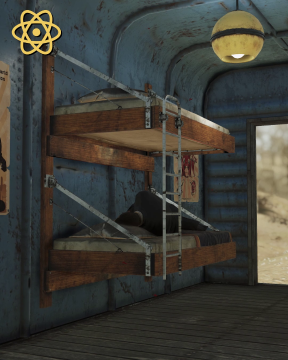 Build a cozy train-themed C.A.M.P. with the Riding Rusted Rail Bundle, available in the Atomic Shop for a limited time. #Fallout76