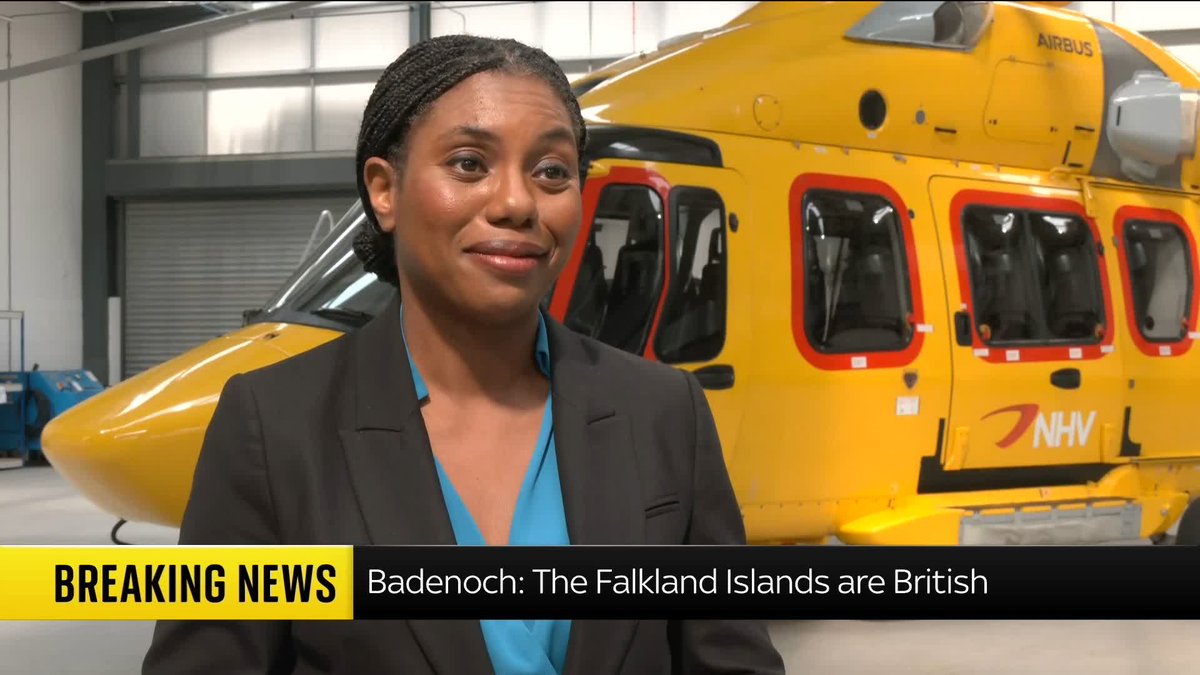 'Winning a football match does not mean you can have the Falklands. So hands off.' Tory leader Kemi Badenoch urges FIFA to investigate after Argentina players held up a banner saying 'The Falklands are Argentine' after beating England in the World Cup semi-final.