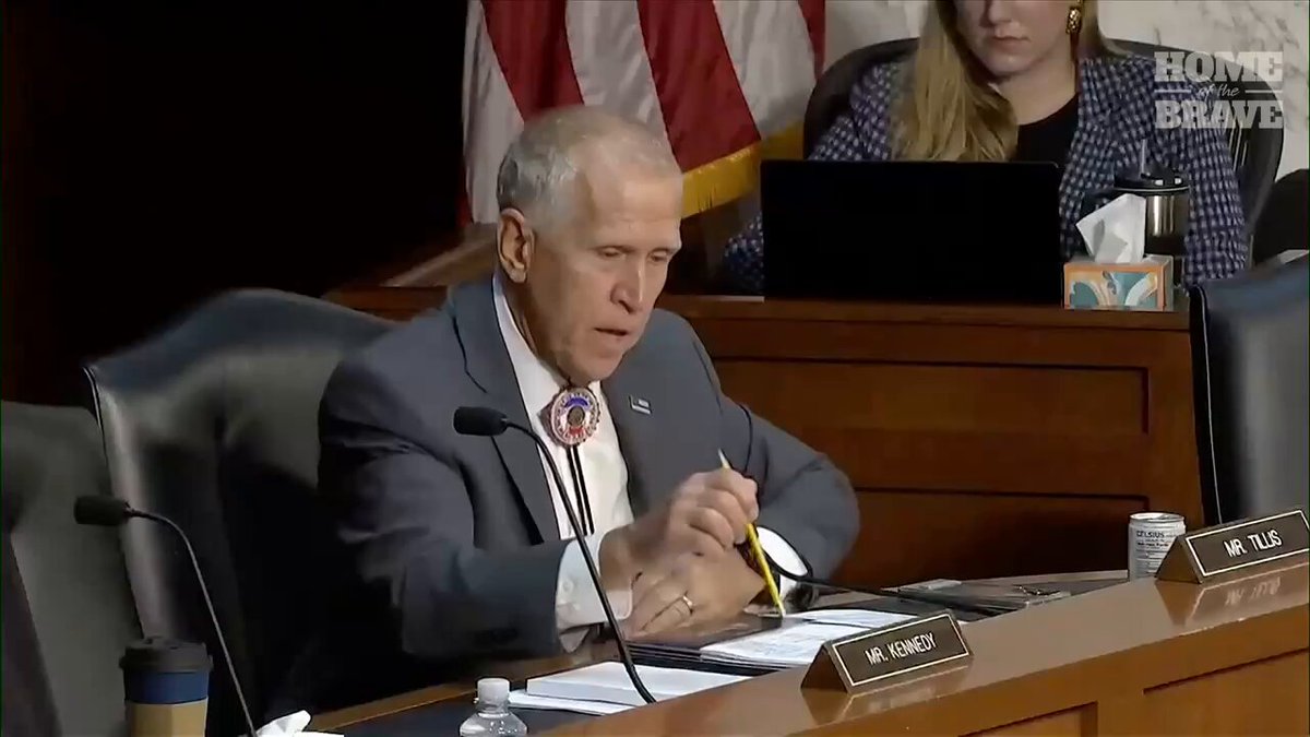 Senator Thom Tillis: "Mr. Blanche said very quickly yesterday that he would meet with the Epstein victims today if it could be arranged...I expect that meeting to occur before I'm willing to vote out of this committee. And I'm trying to get to 'yes,' but this is a very important part of getting to 'yes.'"