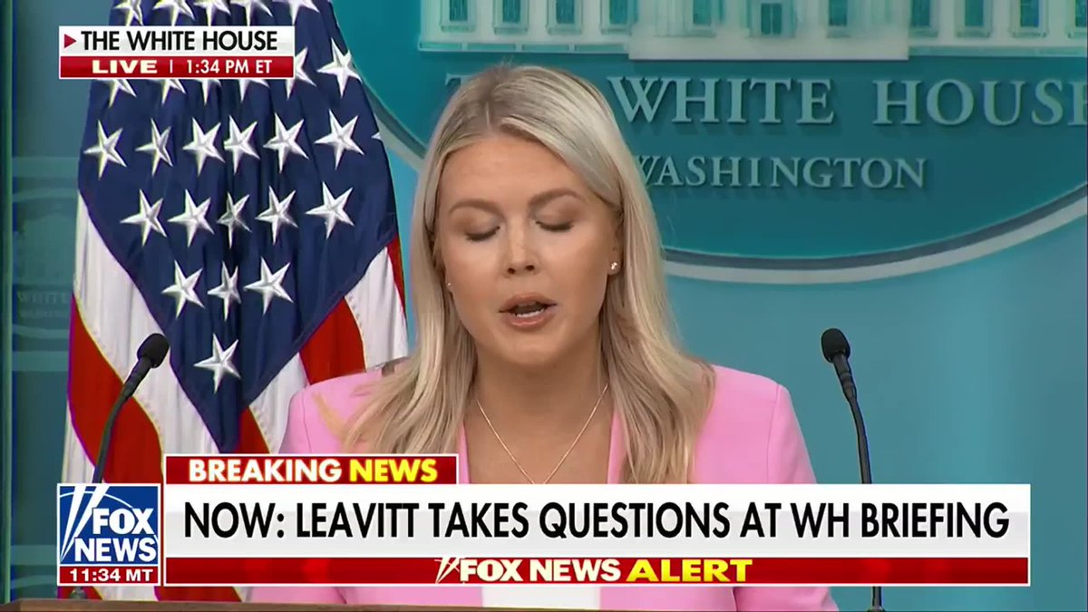 BREAKING: White House Press Secretary Karoline Leavitt reiterates President Trump's firm stance on birthright citizenship, calling the practice a "scam" that needs to be remedied by Congress. "We're going to continue to move forward to work with Congress, hopefully in the future to remedy this problem in our country." “To ensure that we cannot have this scam continuing where you have foreigners from all around the world traveling to our country to give birth to babies who are then given the greatest privilege on the face of the planet American citizenship.” “That's not how our Founding Fathers intended this country to work or to operate in."