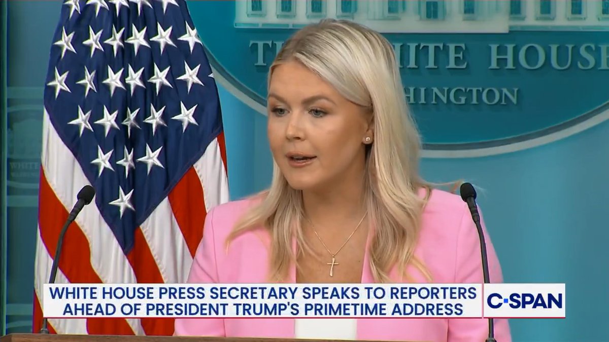 .Karoline Leavitt on teleprompter operator: "The president...believes it's deeply unfortunate and frankly a disgrace...the individual has been put on paid administrative leave. There will be a teleprompter operator tonight...but it will not be the one, unfortunately, in that story."