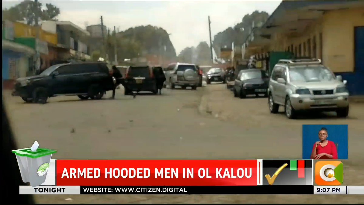 Armed Hooded Men In Ol Kalou: #CitizenTonight