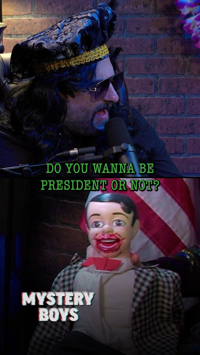Buster makes a new friend on tonight's Mystery Boys with Ryan Long! Tune in at 8pm CT on YouTube to see if Buster becomes president.