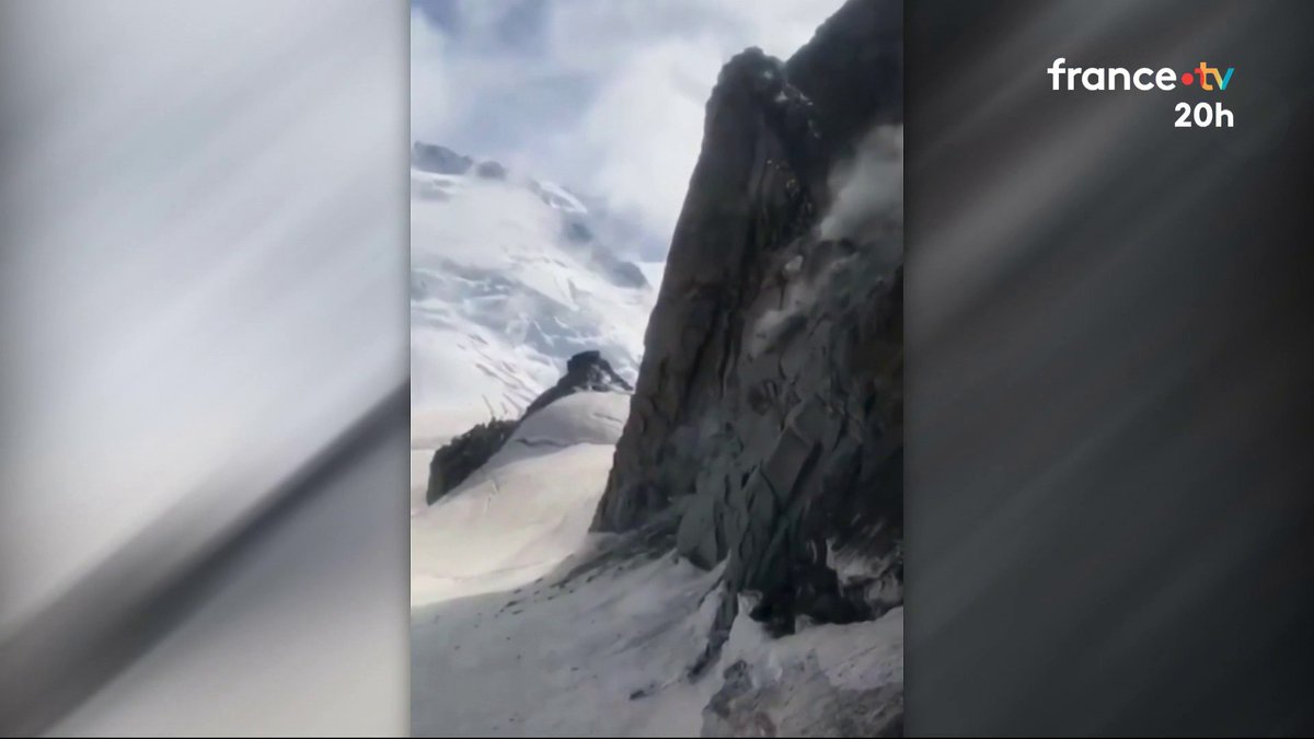 🏔️🇮🇹🇫🇷 La polémique enfle autour du Mont-Blanc. Deux alpinistes ont été tués hier, percutés par des chutes de pierres causées par les chaleurs extrêmes en altitude. L’Italie a réagi en suspendant l’ascension du Mont Blanc, contrairement à la France. #JT20h