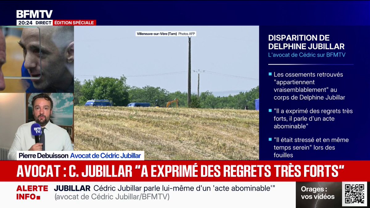 Affaire Jubillar: Cédric Jubilar espère un jour "être réhabilité", déclare son avocat Pierre Debuisson