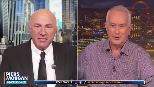"The American Dream is the primary export of the country," Kevin O'Leary tells Steve Keen. Keen: 'I'd crawl under barbed wire to get OUT of America these days!' Watch more 👇 📺 Piers Morgan | Kevin O'Leary aka Mr. Wonderful | Prof. Steve Keen