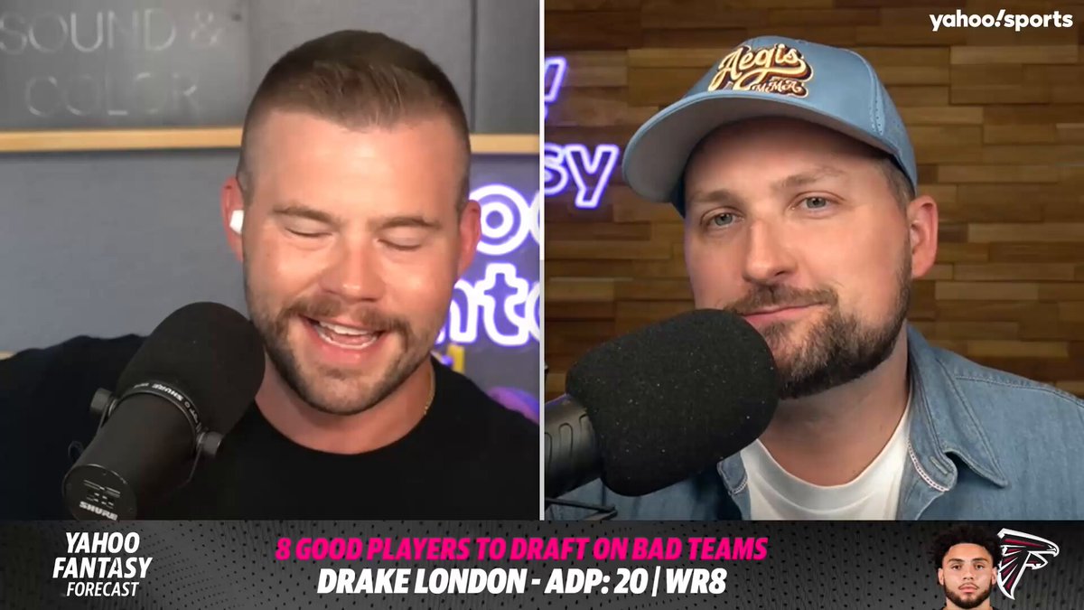 Should Drake London be considered among the top receivers in fantasy? 👀 (via Yahoo Fantasy Forecast) Matt Harmon | Justin Boone