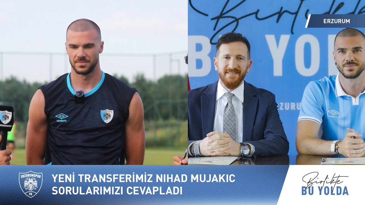 🎙️ Yeni transferimiz Nihad Mujakic, sorularımızı yanıtladı. #Erzurumspor