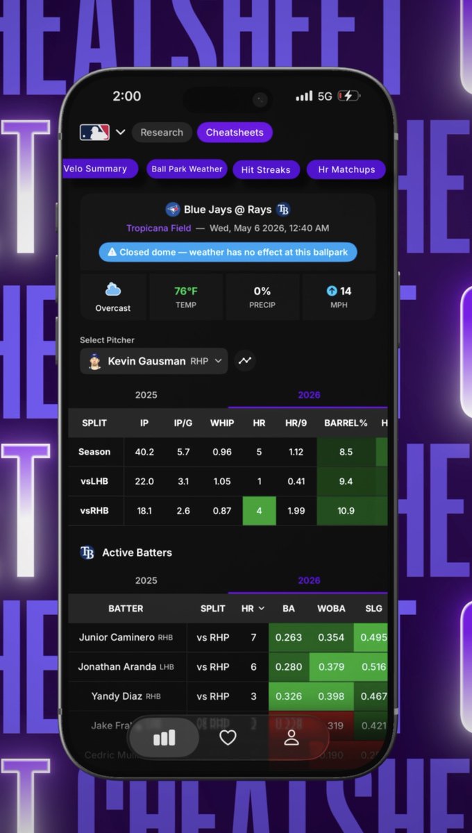 PropFinder is now available on the App Store and Google Play. 📲 Player dashboards, cheatsheets, trends and live odds from 18+ sportsbooks - NFL, NBA, MLB, NHL, CFB, WNBA. Bet on insight, not instinct.