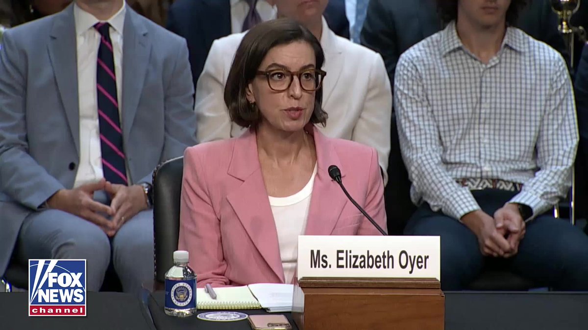 WATCH: Senator Josh Hawley shreds Biden's former Pardon Attorney Elizabeth Oyer in a fiery exchange, accusing her of having "astoundingly terrible" judgment after she recommended clemency for mass murderers and serial killers. HAWLEY: "Are you proud of that?" OYER: "What I am proud of is the fact that I took my job as pardon attorney extremely seriously." HAWLEY: "Apparently not seriously enough. You certainly didn't take the victims seriously." “I think your judgment is astoundingly terrible.” Hawley also blasted her for launching a personal website to sell merchandise. "You're trying to make money on this? This is unbelievable, Ms. Oyer. And yet you say you're a victim."