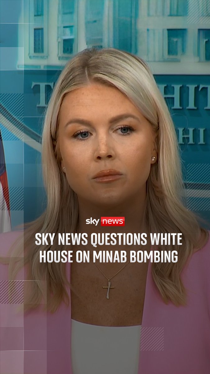 White House press secretary Karoline Leavitt is asked why the president has repeatedly said the US wasn't behind the Minab school bombing. Mark Stone tells Leavitt that a Sky News investigation points to the incident being the result of a tragic mistake by the U.S. military.