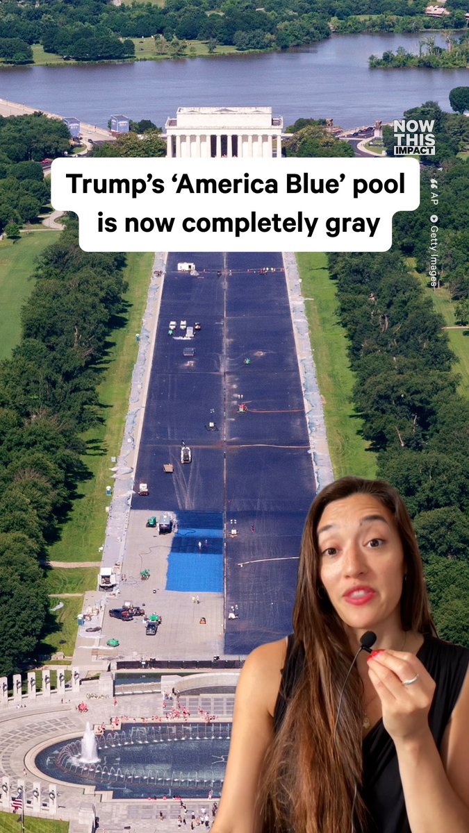 The Reflecting Pool renovations are the perfect metaphor for this administration — sink money into a vanity project, hire Trump’s friends to run it, watch everything fall apart, blame everyone else when it does, then pour even more taxpayer dollars into fixing a mess Trump created.