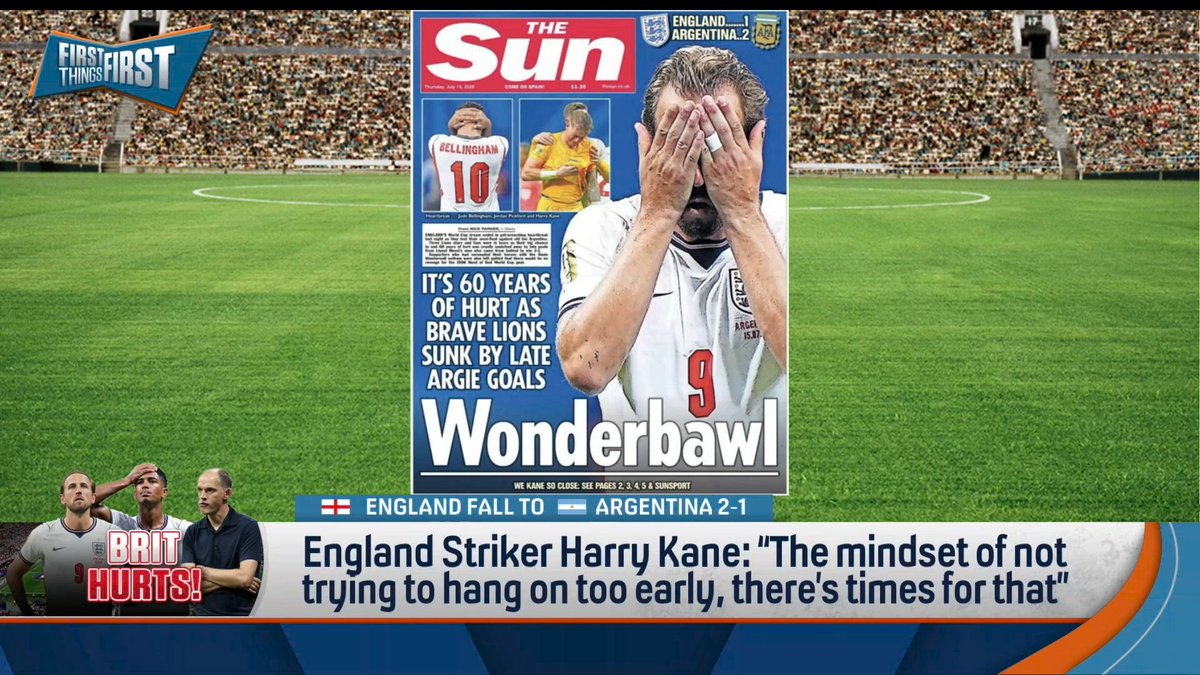 “I thought they were outplaying Argentina… and I thought they were going to be able to win this game and they totally switched.” Chris Broussard breaks down England’s collapse: