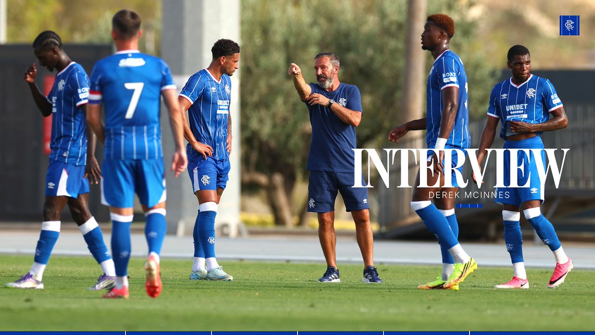 💭 "It's been a very tough week for the players. A brilliant effort from everyone." 🎙️ Manager Derek McInnes spoke to RangersTV after the second match of our pre-season training camp in Spain.