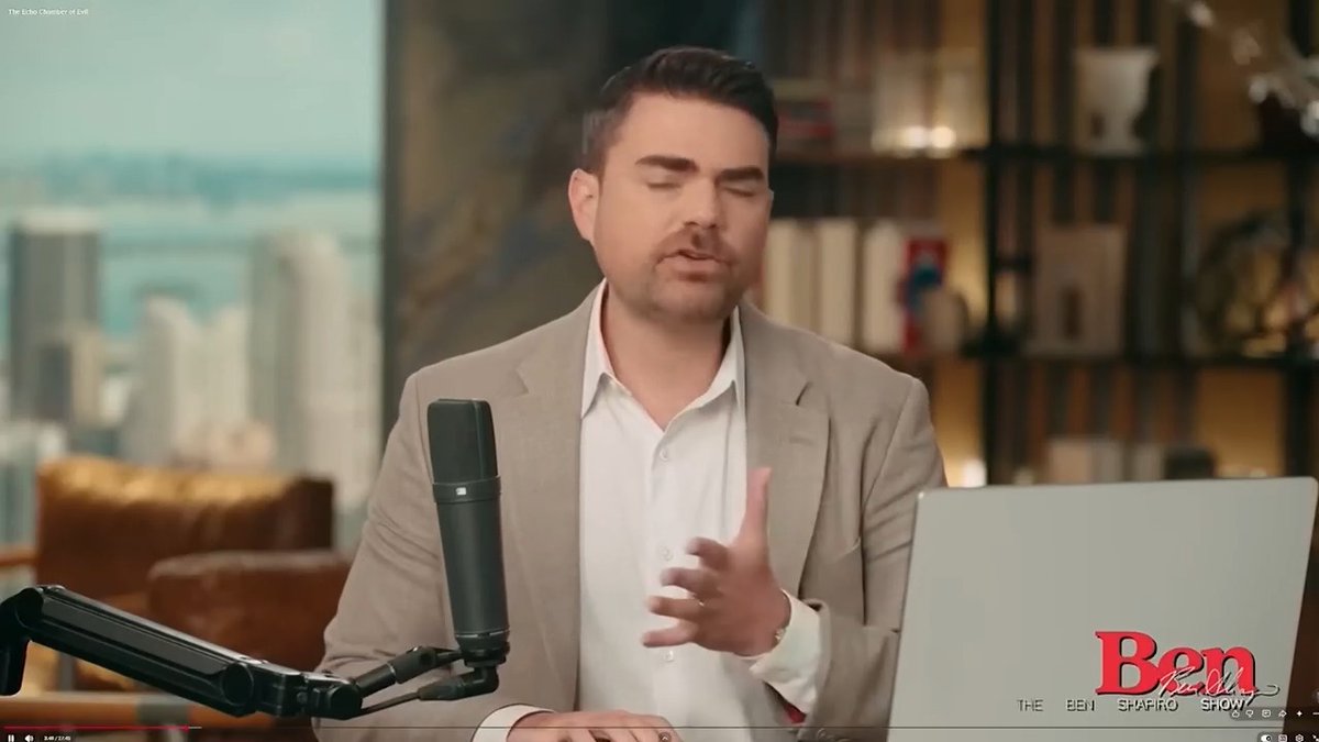 Watch Ben Shapiro pivot from Lindsey Graham's death to promo mode in seconds... 🎥: YouTube/Ben Shapiro