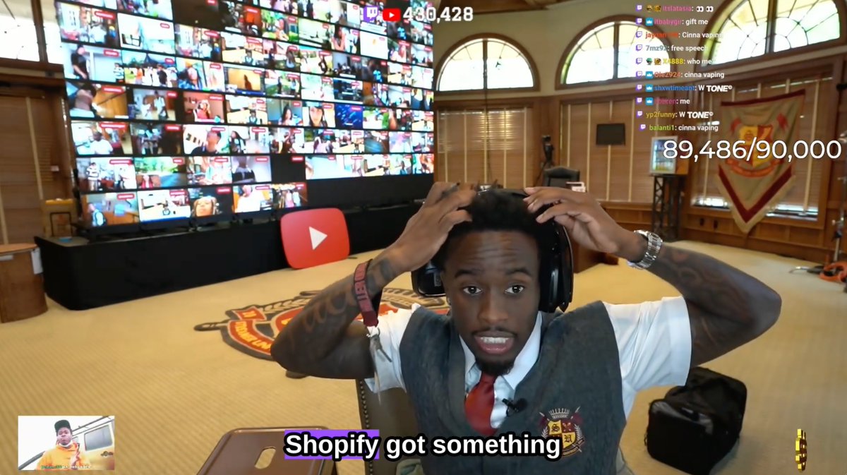 This. Just. Happened. Twitch's biggest streamer, Kai Cenat, opened a subscriber-only drop from TONE BY AMP, the brand he cofounded, in real time to 430,000+ fans. All they had to do was scan the QR code or hit the link. It's that easy. Sold out in under 5 min. Powered by Shopify.