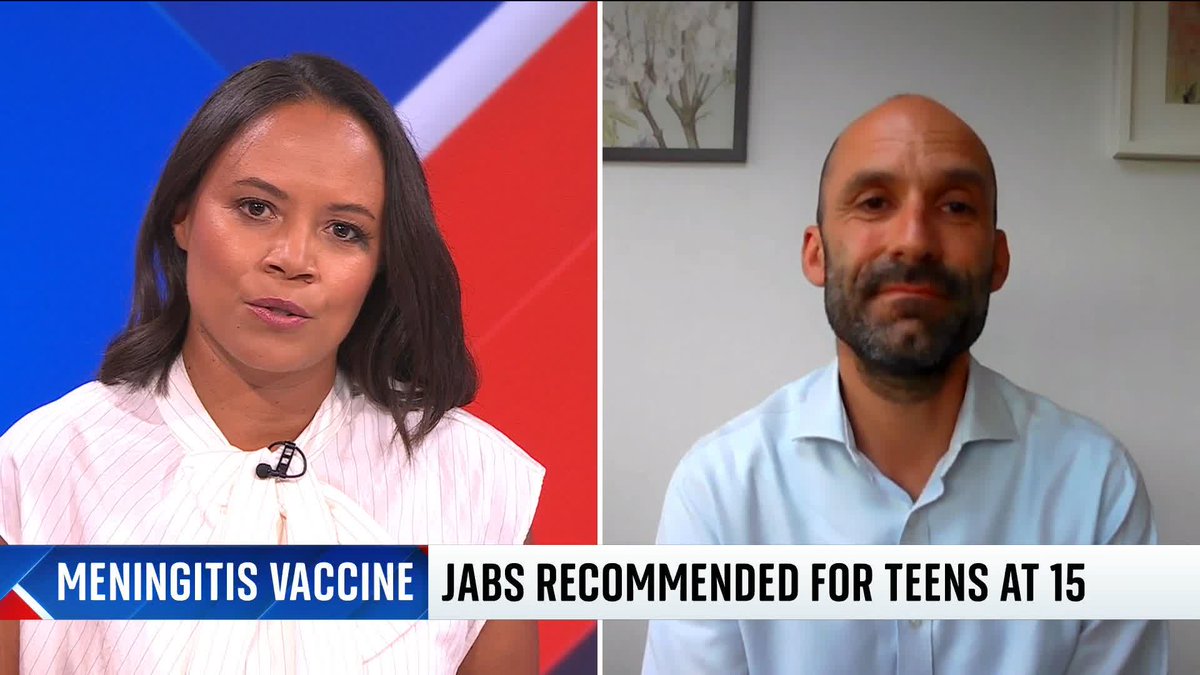 "This is a vaccine that could save your life." Dr Tom Nutt of Meningitis Now talks to Leah Boleto about the meningitis B booster vaccine after government advisers recommended offering it to all 15-year-olds. Read more: 📺 Sky 501, Virgin 602 and YouTube