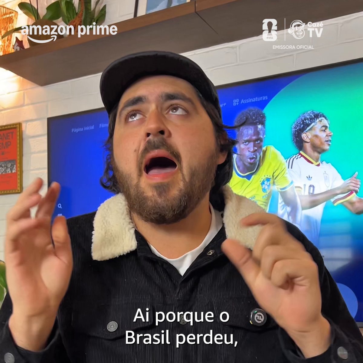 Espanha x Argentina ao vivo. Copa do Mundo FIFA 2026™ na CazéTV no Prime Video. 19/07 às 16h. Veja!