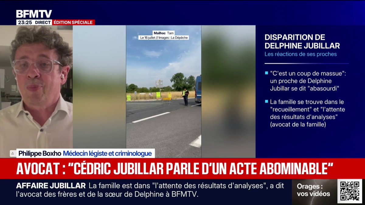 Affaire Jubillar: "Même s'il y a eu strangulation, il est vraisemblable qu'on n'ait aucune trace qui permette de le montrer", estime Philippe Boxho, médecin légiste et criminologue