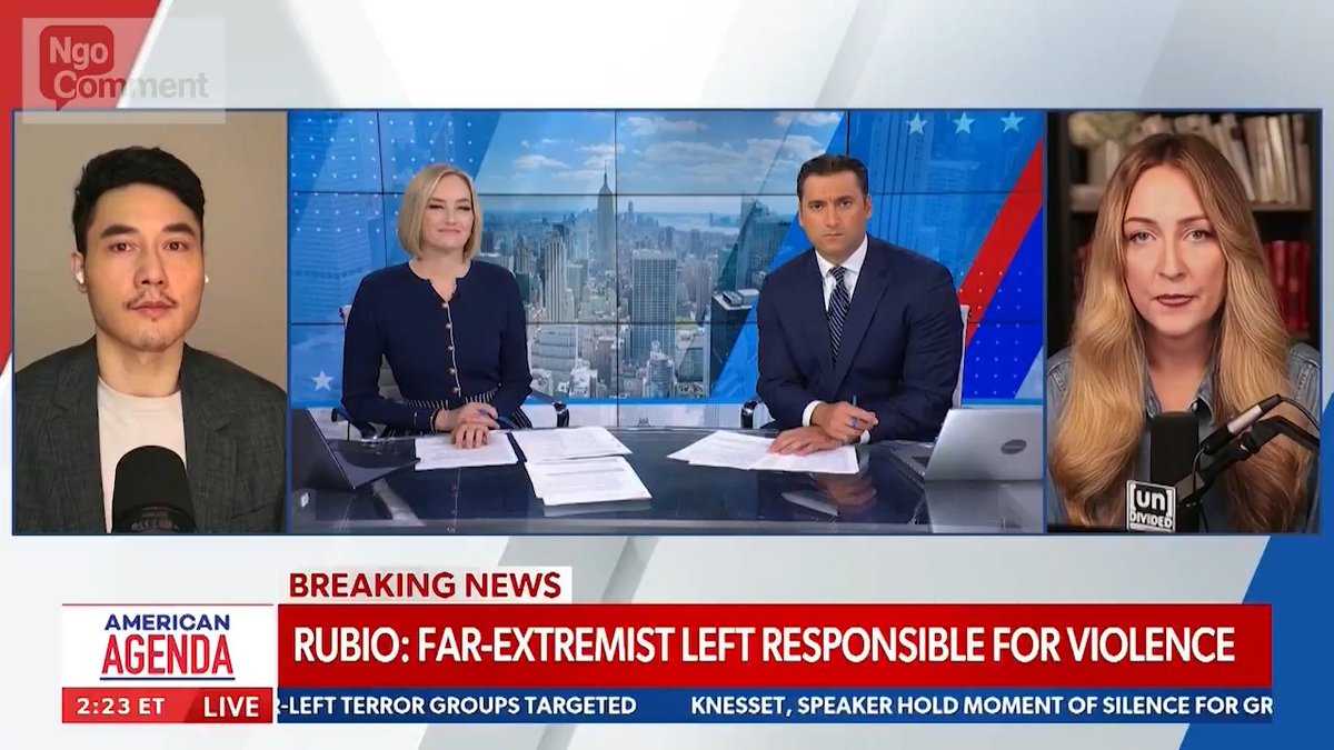 Under Secretary Marco Rubio's leadership, the US hosted its first-ever int. summit on radical leftist violence. The great Brandi Kruse, who went to the White House Antifa Roundtable with me last year, explains why Democrats aren't supportive. Watch full interview: