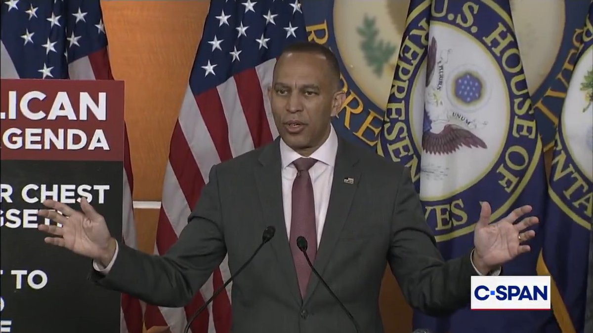 Hakeem Jeffries: "Donald Trump in the Conspirator-in-Chief right now. He's the one fanning the flames of conspiracy theories as opposed to being focused on making life better for the American people."