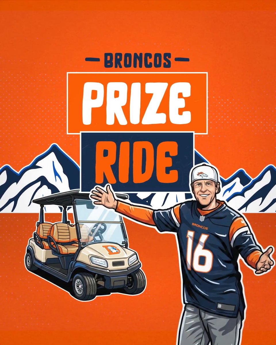 Hop in, it's time for Broncos Prize Ride with Jake Plummer! 🎁