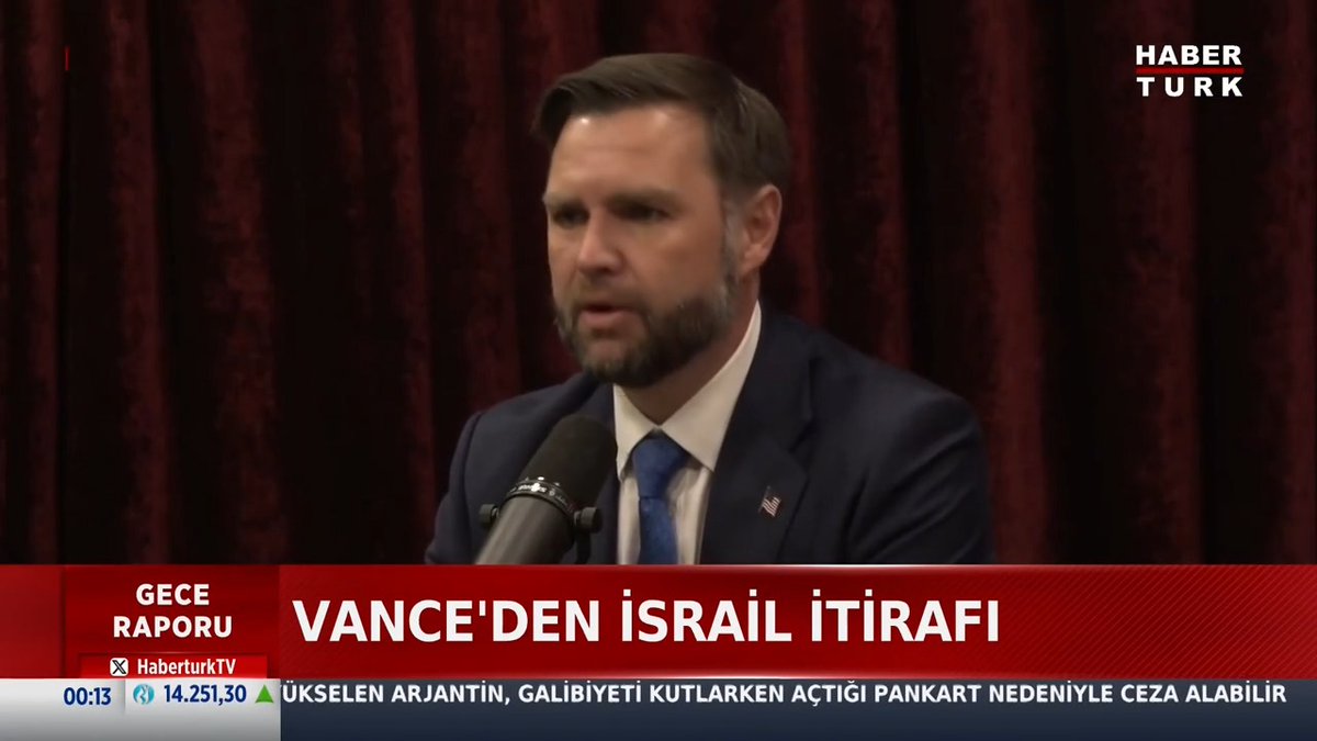 📌Vance'den İsrail itirafı. "İsrail'de İran ile anlaşmadan nefret edenler var."