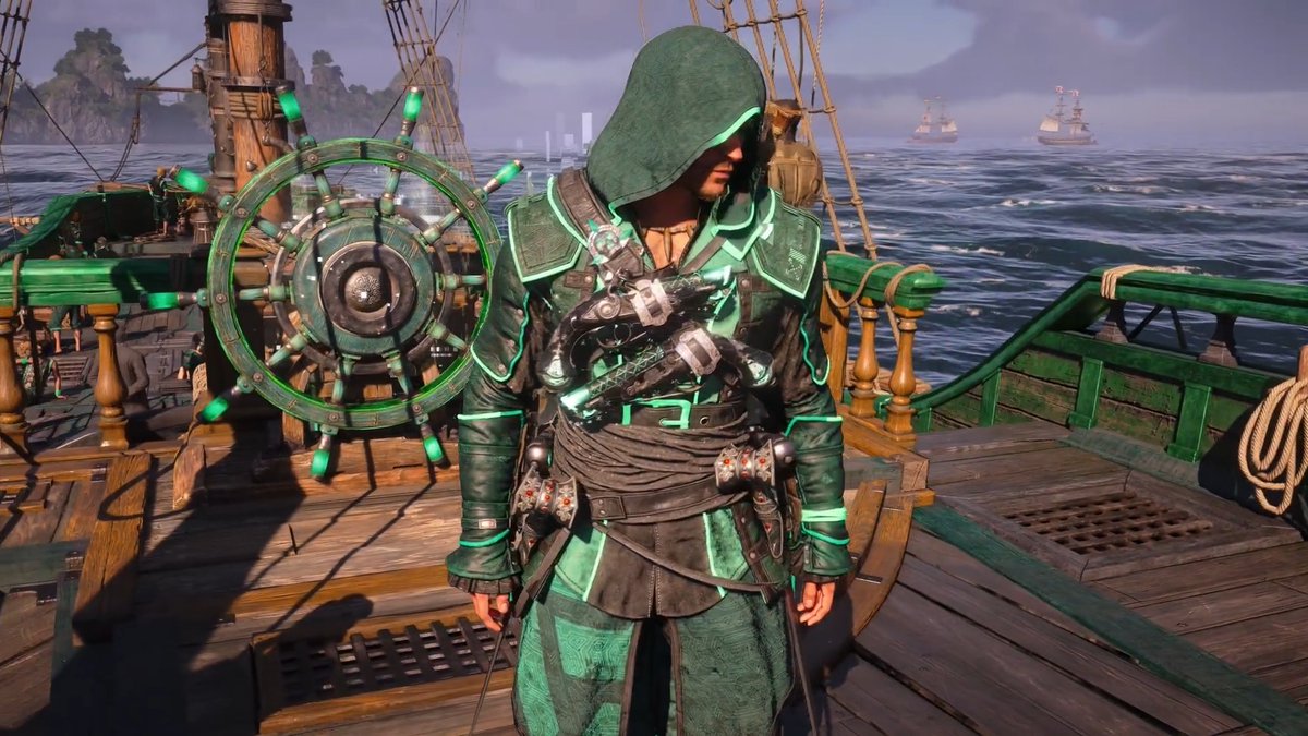 Here is a first look at the Dark Animus Corsair Outfit in 🏴‍☠️ Assassin's Creed Black Flag Resynced🏴‍☠️! The outfit can be obtained by completing the Eye in the Dark Project in the Animus Hub! Have you found all the other Dark Animus / Corsair items in the game?