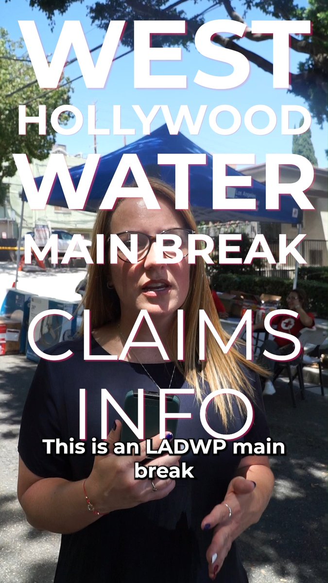 For affected residents and businesses, LADWP is available here in West Hollywood with information on how to file a claim and what information is needed. Help is also available online and in person. Visit for more information, and reach out to my office if you need more help.