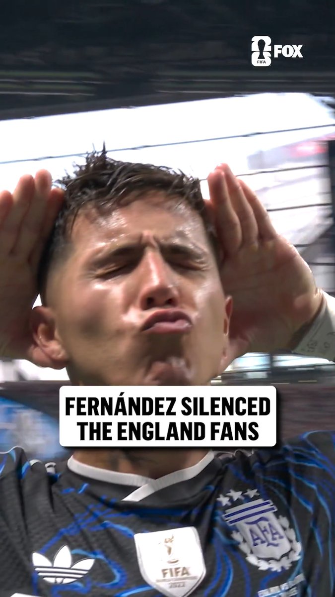 Enzo Fernández's celly after his goal vs England was COLD 🥶