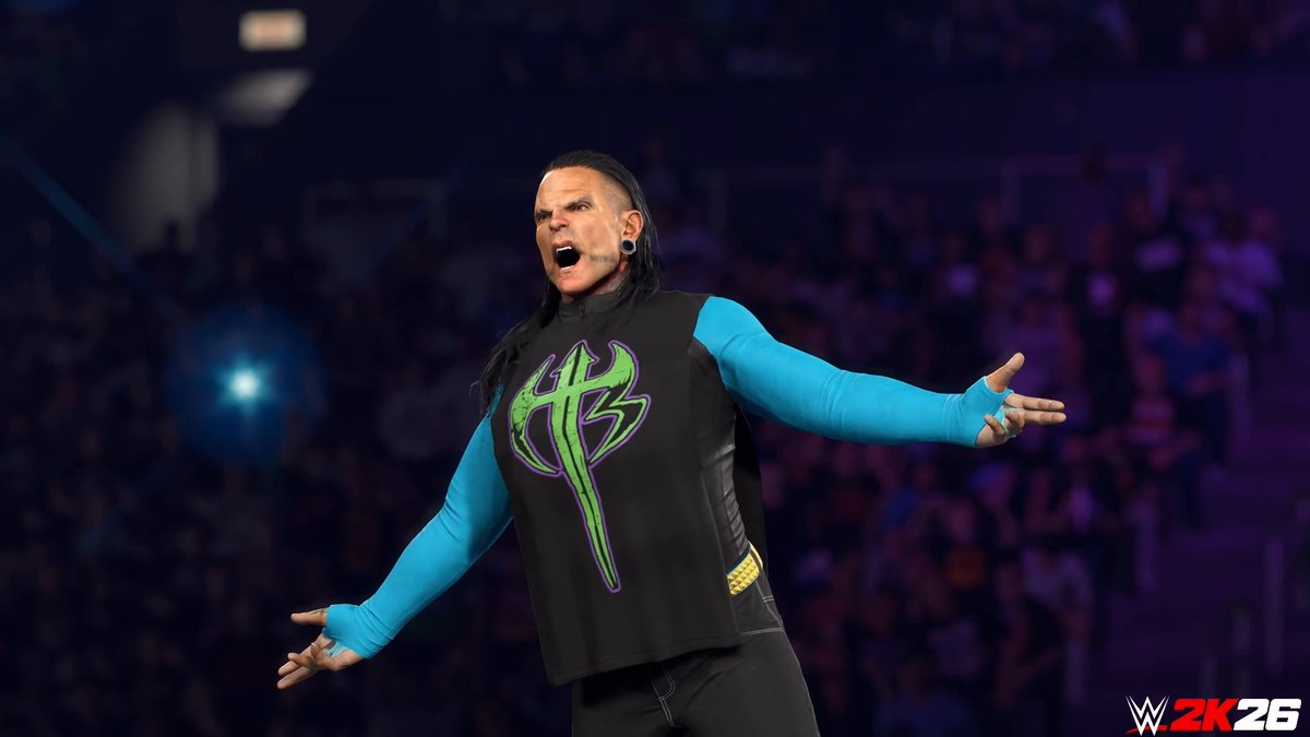 No paint, all passion. 💪 The alternate version of the Charismatic Enigma Jeff Hardy is arriving soon in the premium track of Ringside Pass Season 4! #WWE2K26
