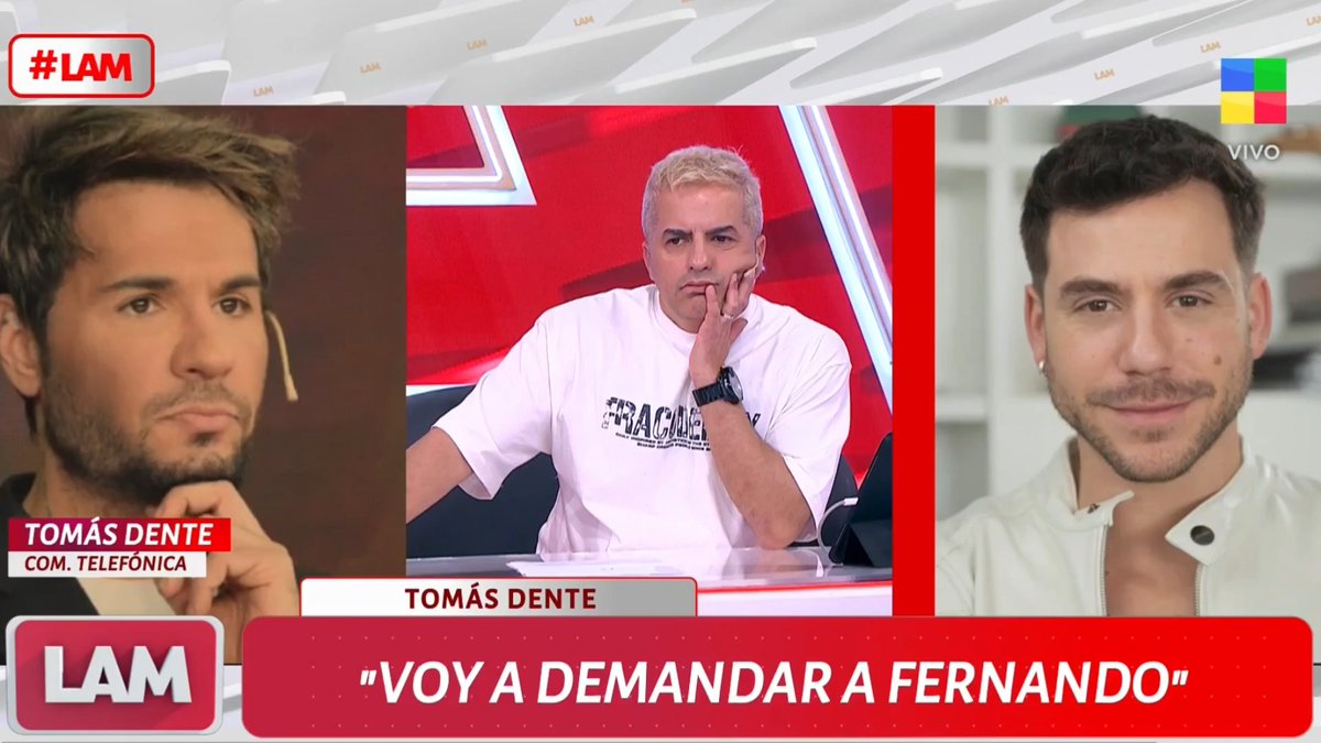 "Dente": Por las declaraciones de Guido, Fernando y Tomás Dente en #LAM