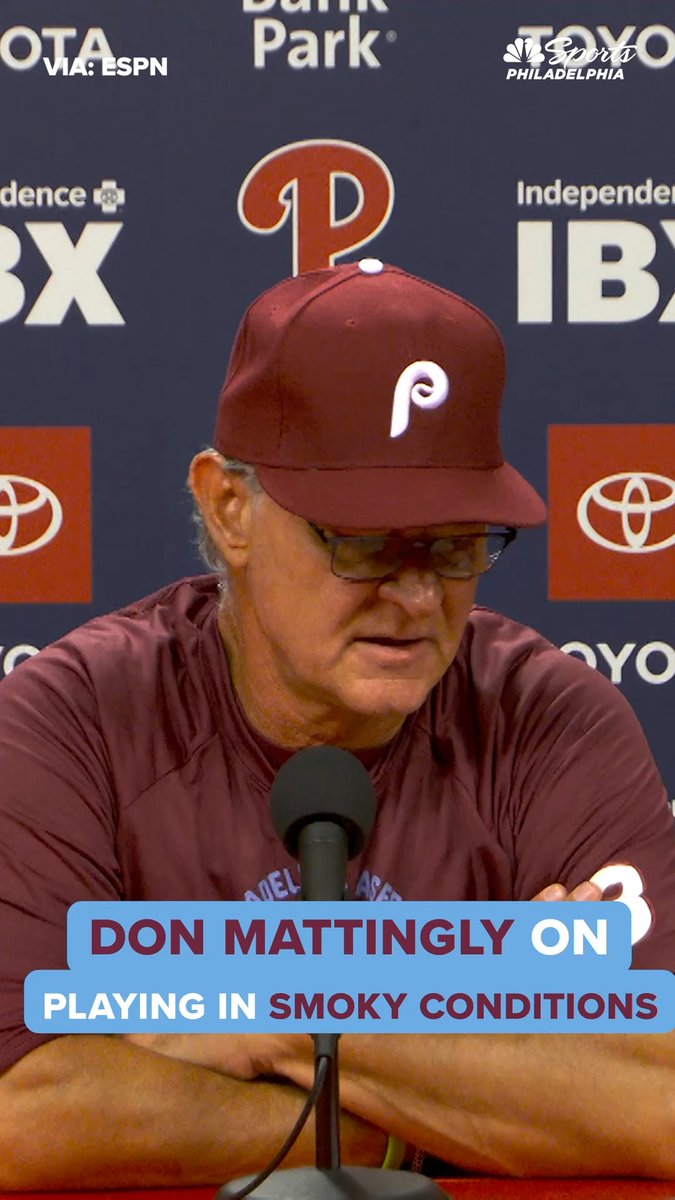 "Guys didn't seem to be having trouble." Don Mattingly on the air quality conditions on Thursday night (via ESPN):